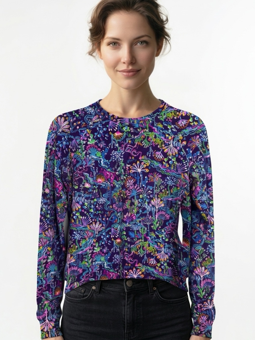 LILLY PULITZER | Luxletic Westley Long Sleeve UPF 50+ Purple Women’s Size XS